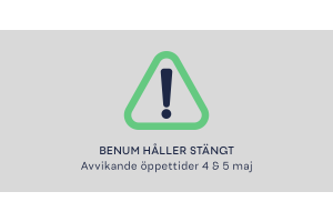 Benum stängt 4 och 5 maj